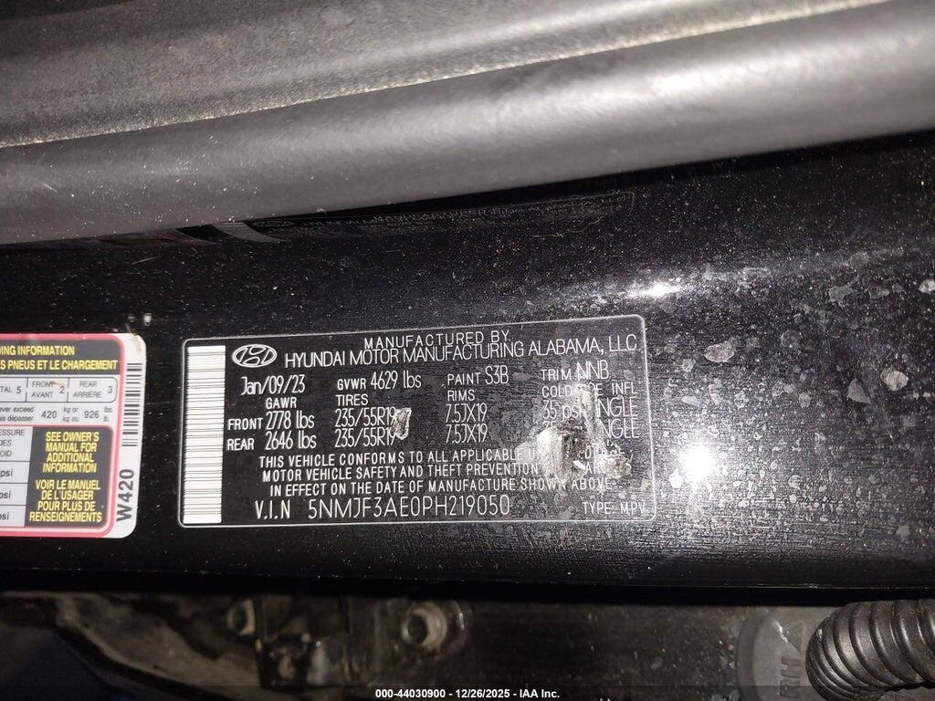 5NMJF3AE0PH219050 2023 HYUNDAI TUCSON photo no. 9