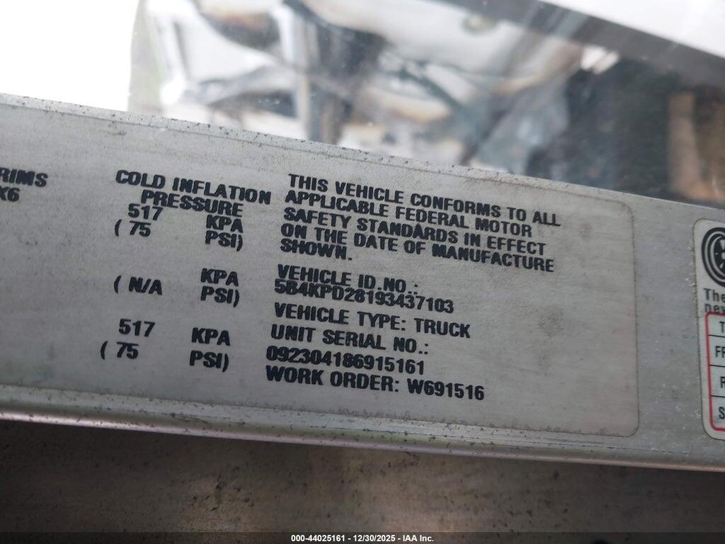 5B4KPD28193437103 2009 WORKHORSE CUSTOM CHASSIS COMMERCIAL CHASSIS photo no. 8
