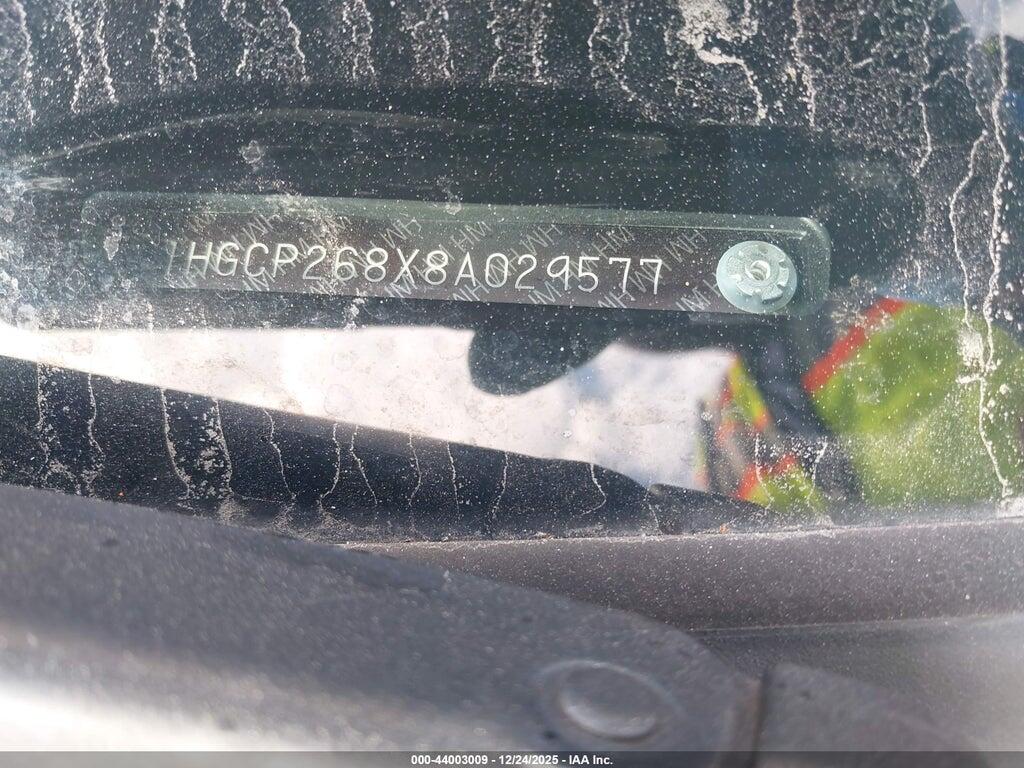 1HGCP268X8A029577 2008 HONDA ACCORD photo no. 9