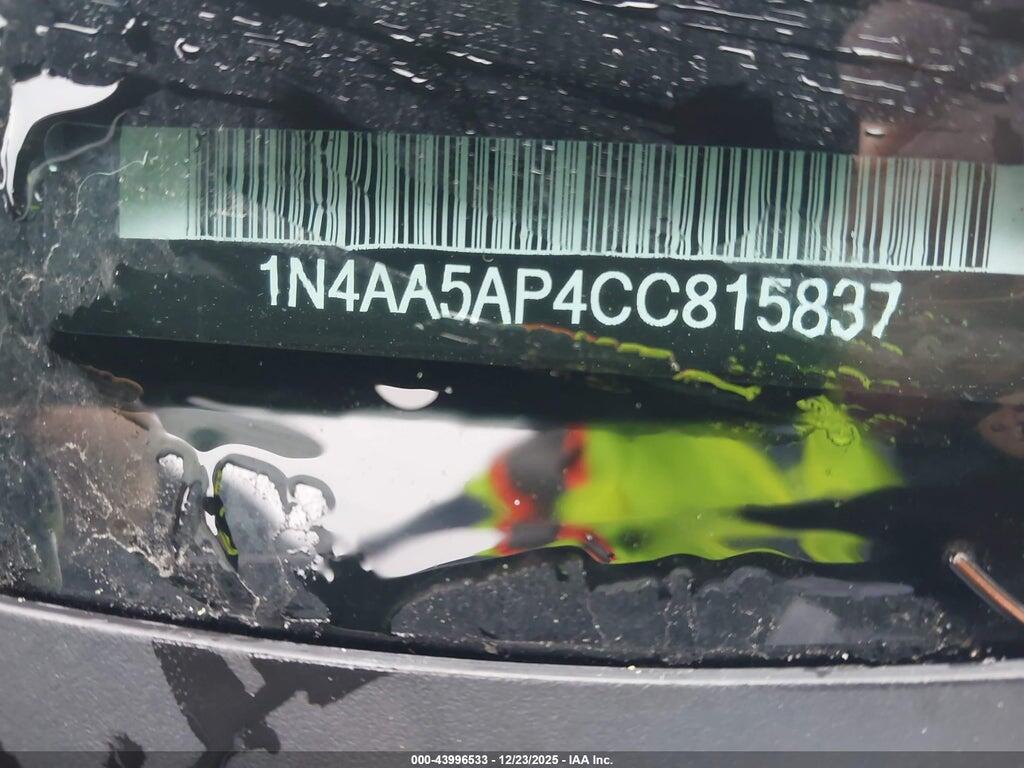 1N4AA5AP4CC815837 2012 NISSAN MAXIMA photo no. 9