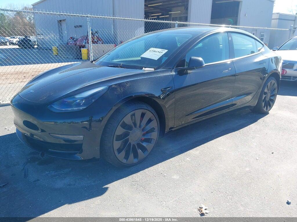 5YJ3E1EC7NF175734 2022 TESLA MODEL 3 photo no. 2