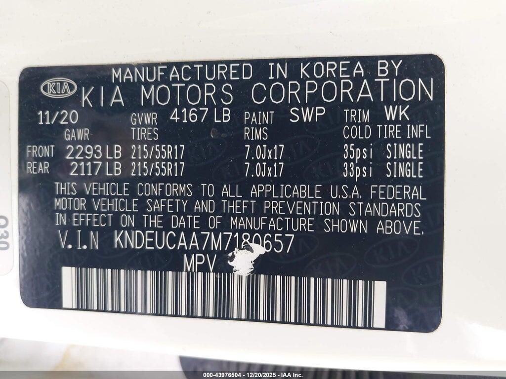 KNDEUCAA7M7180657 2021 KIA SELTOS photo no. 9