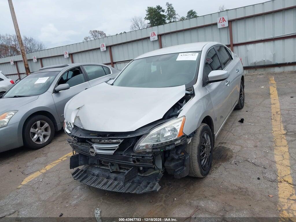 3N1AB7AP2EL654613 2014 NISSAN SENTRA photo no. 2