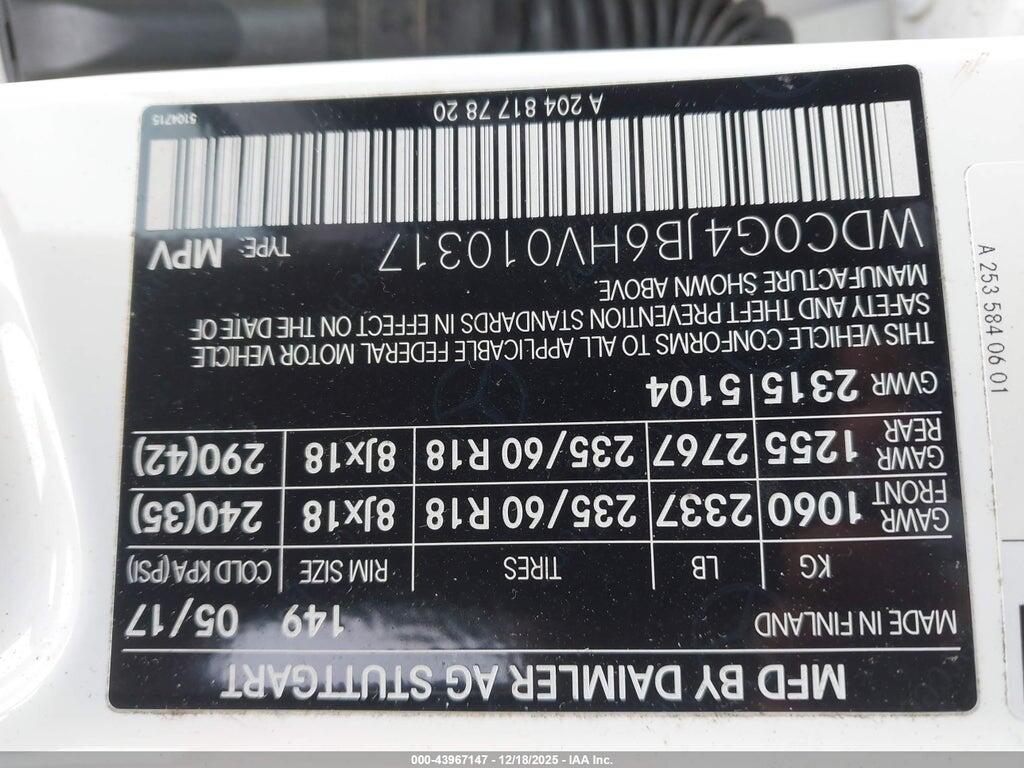 WDC0G4JB6HV010317 2017 MERCEDES-BENZ GLC 300 photo no. 9