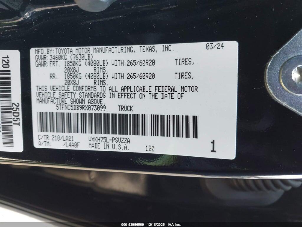 5TFNC5DB9RX073099 2024 TOYOTA TUNDRA HYBRID photo no. 9