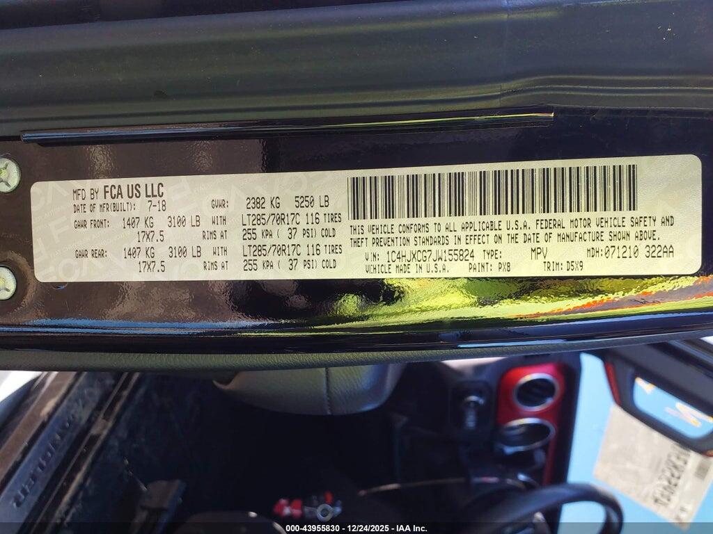 1C4HJXCG7JW155824 2018 JEEP WRANGLER photo no. 9