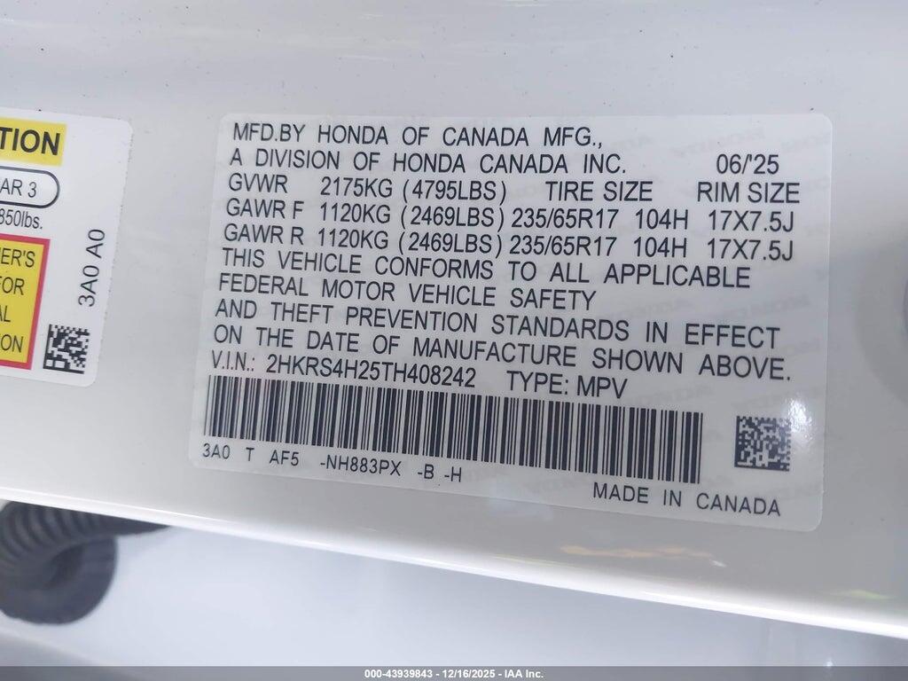 2HKRS4H25TH408242 2026 HONDA CR-V photo no. 9