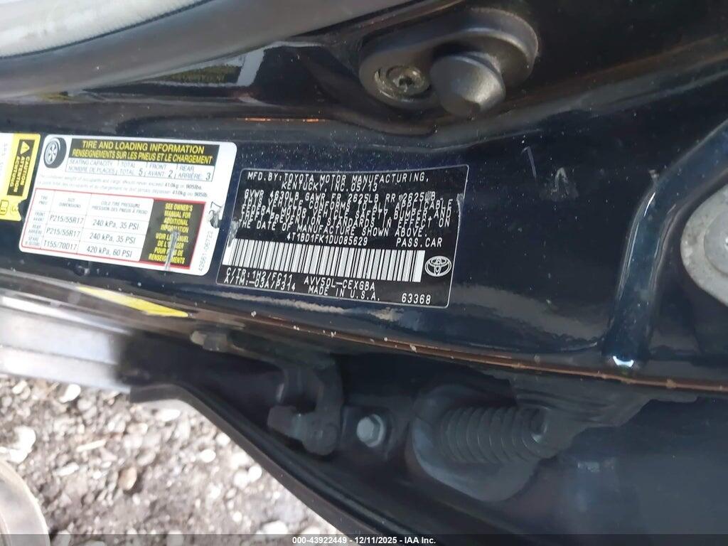 4T1BD1FK1DU085629 2013 TOYOTA CAMRY HYBRID photo no. 9
