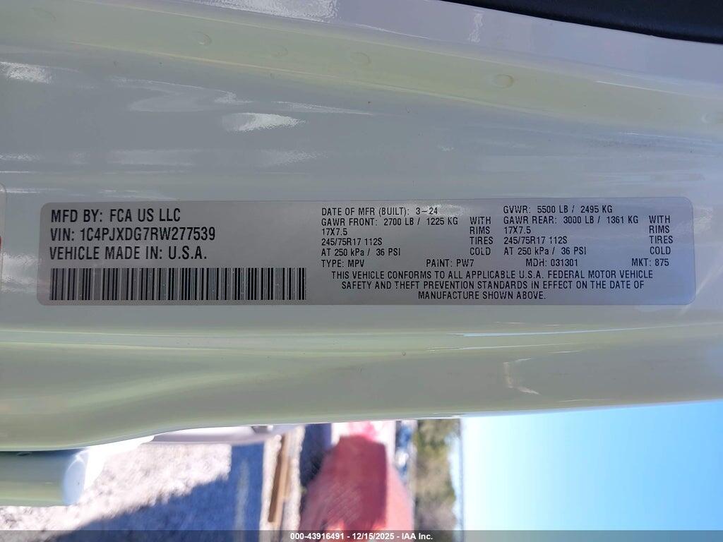 1C4PJXDG7RW277539 2024 JEEP WRANGLER photo no. 9