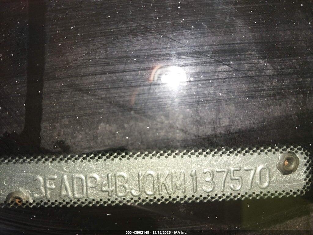 3FADP4BJ0KM137570 2019 FORD FIESTA photo no. 9