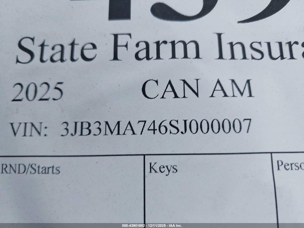 3JB3MA746SJ000007 2025 CAN AM OUTLANDER photo no. 10