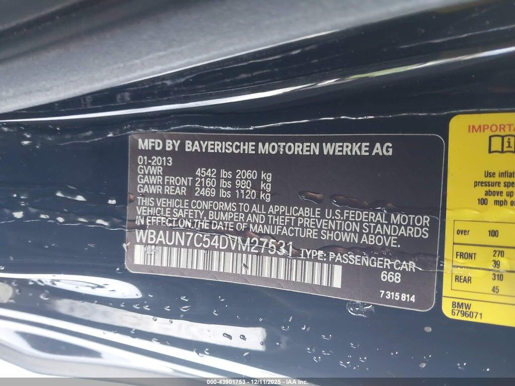 WBAUN7C54DVM27531 2013 BMW 135I photo no. 9