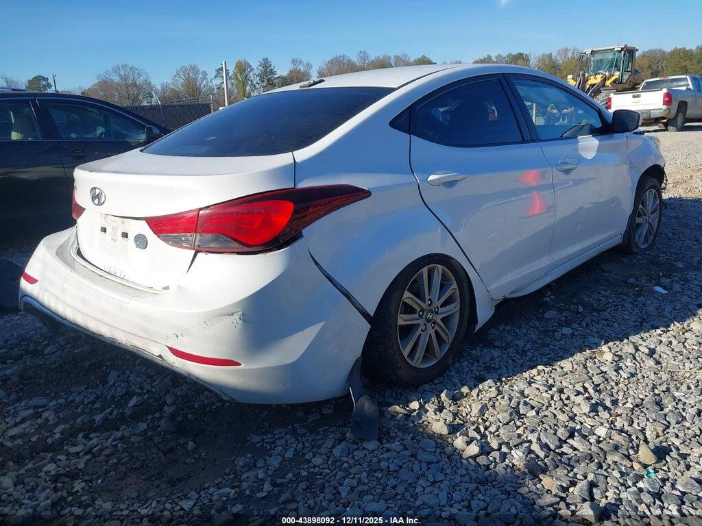 5NPDH4AE0GH721637 2016 HYUNDAI ELANTRA photo no. 4