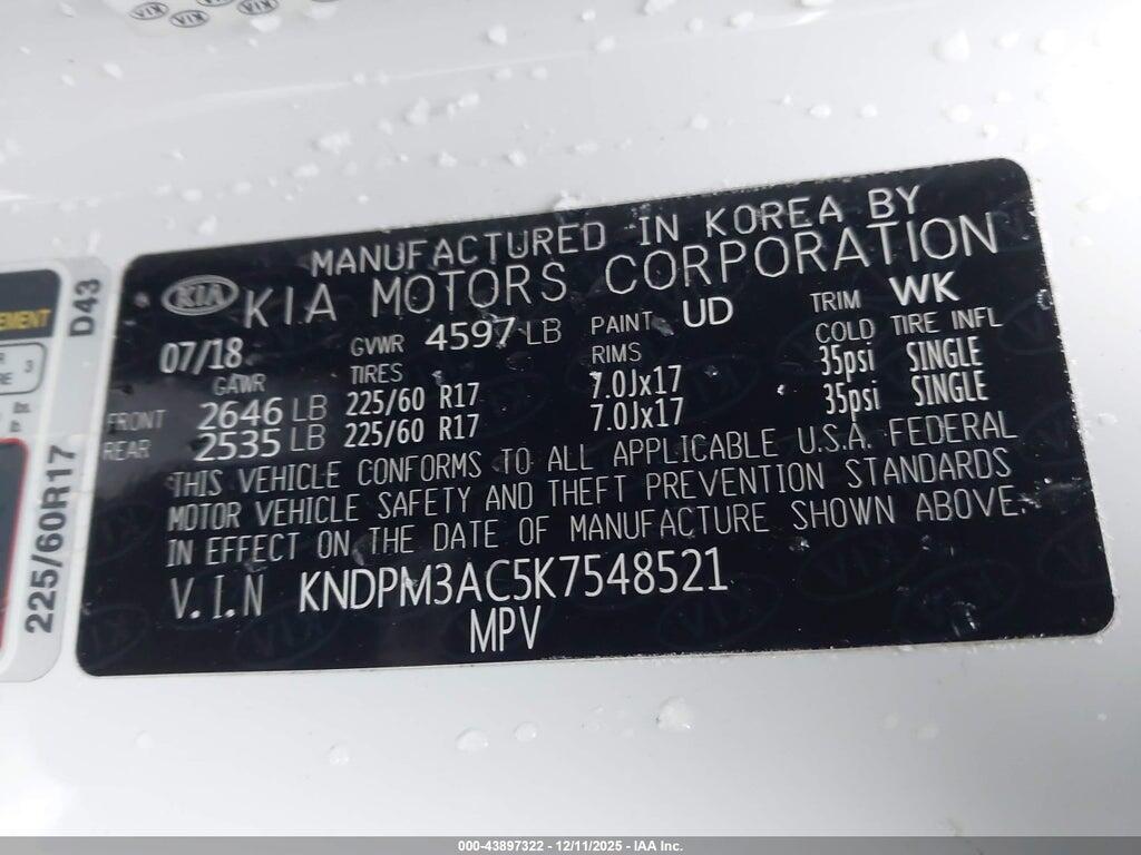KNDPM3AC5K7548521 2019 KIA SPORTAGE photo no. 9