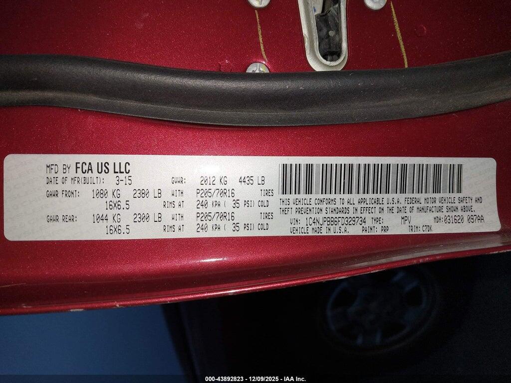 1C4NJPBB6FD329734 2015 JEEP PATRIOT photo no. 9