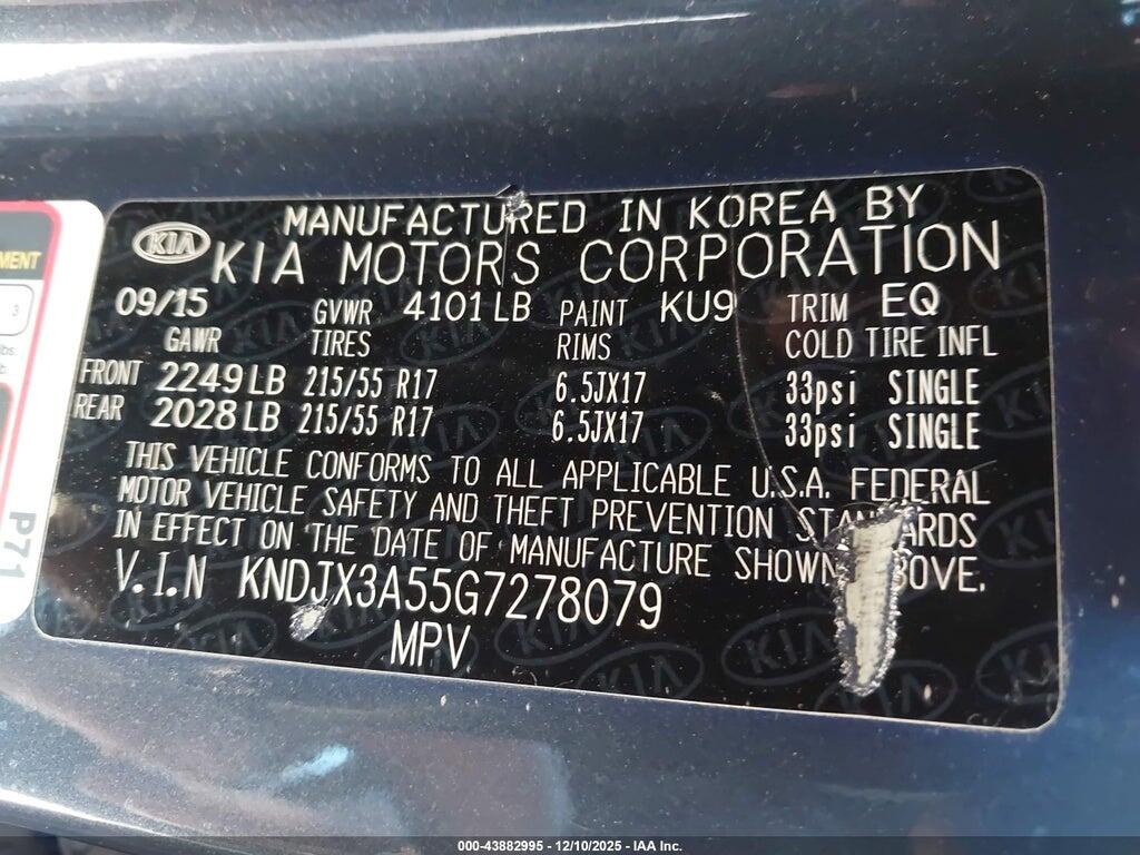 KNDJX3A55G7278079 2016 KIA SOUL photo no. 9