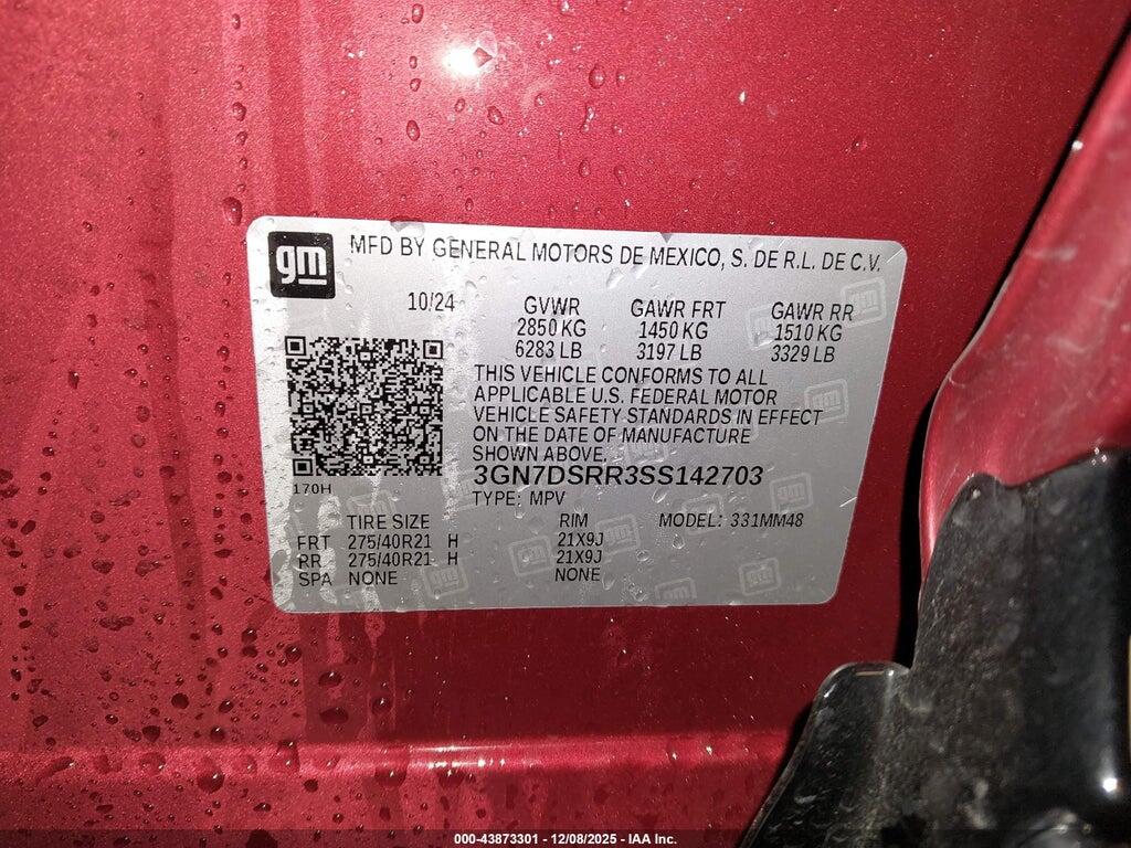 3GN7DSRR3SS142703 2025 CHEVROLET EQUINOX EV photo no. 9