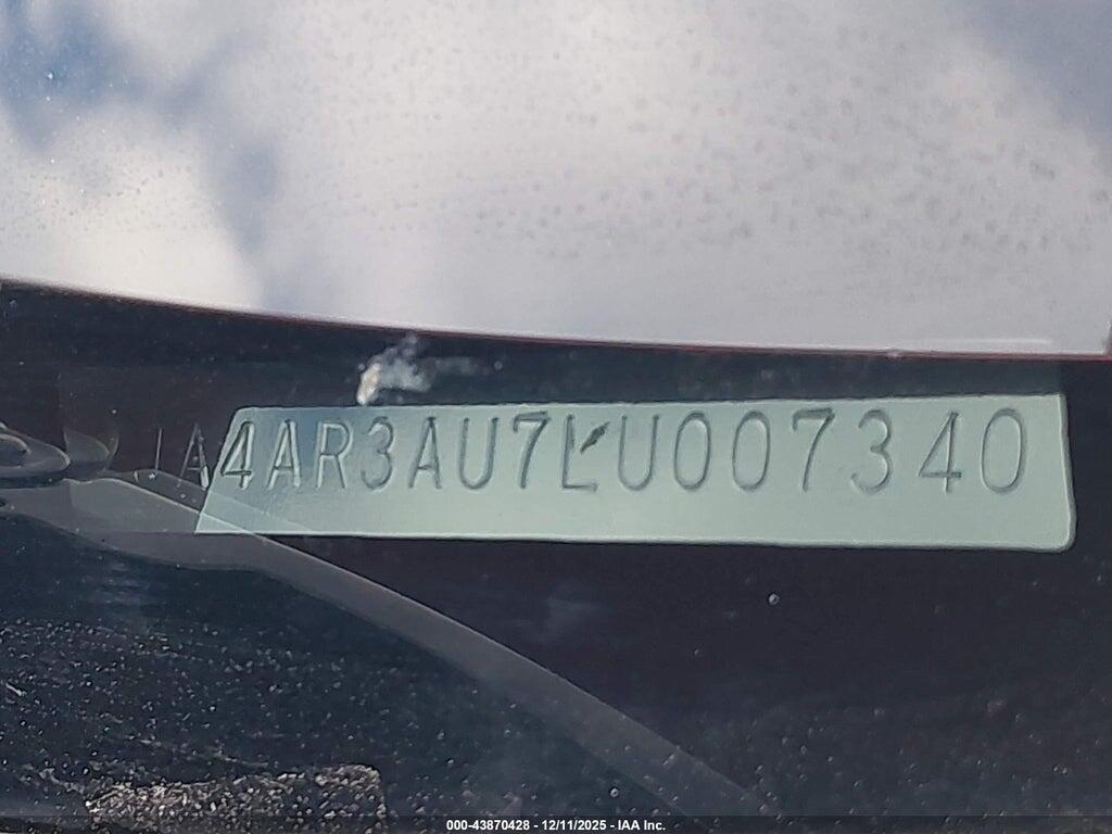 JA4AR3AU7LU007340 2020 MITSUBISHI OUTLANDER SPORT photo no. 9