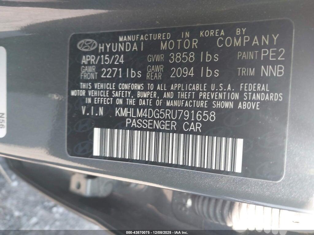 KMHLM4DG5RU791658 2024 HYUNDAI ELANTRA photo no. 9