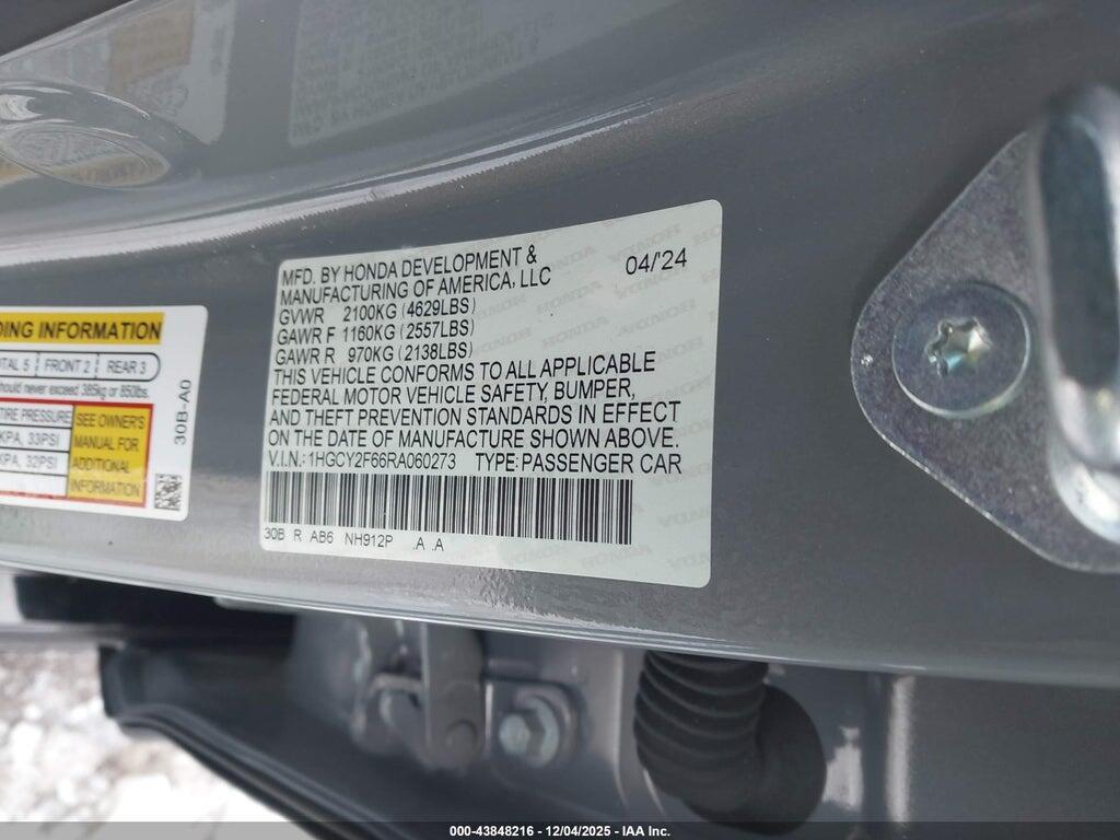 1HGCY2F66RA060273 2024 HONDA ACCORD photo no. 8