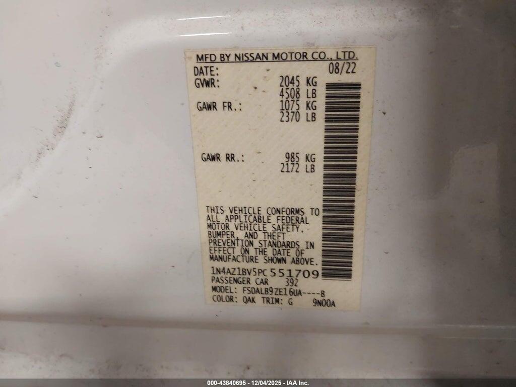 1N4AZ1BV5PC551709 2023 NISSAN LEAF photo no. 9