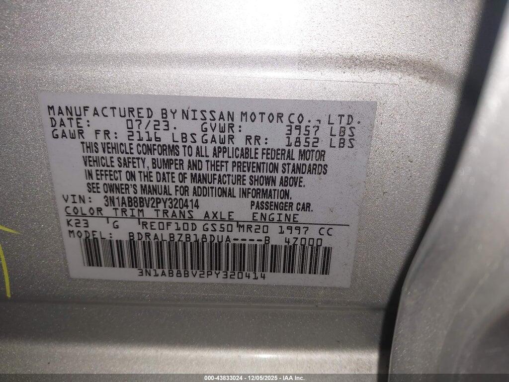 3N1AB8BV2PY320414 2023 NISSAN SENTRA photo no. 9