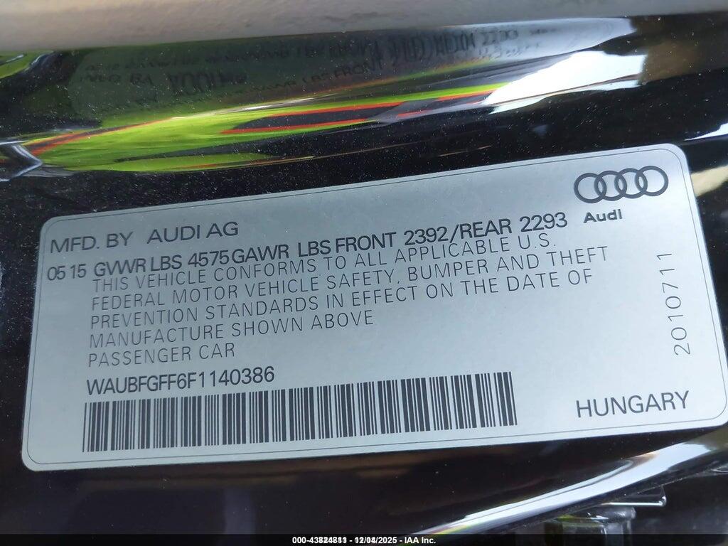 WAUBFGFF6F1140386 2015 AUDI A3 photo no. 9