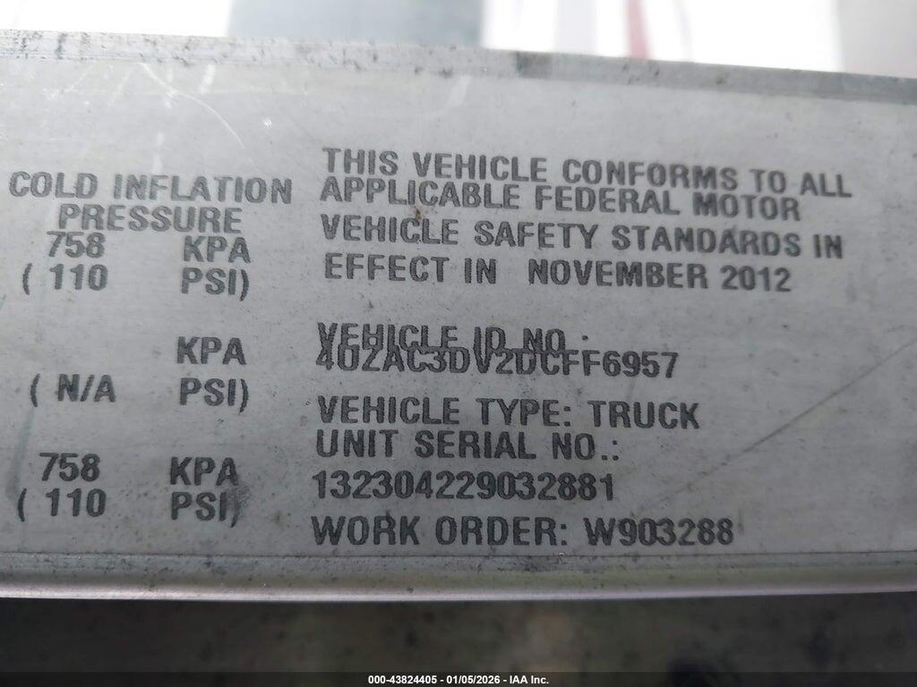 4UZAC3DV2DCFF6957 2013 FREIGHTLINER CHASSIS photo no. 8