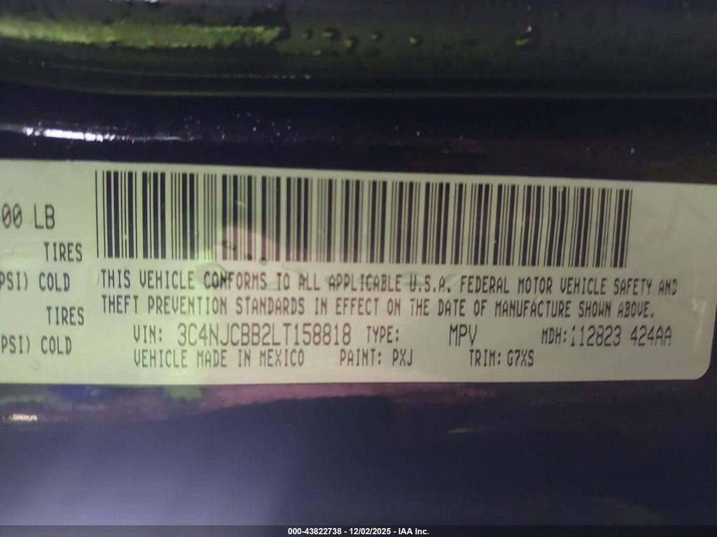 3C4NJCBB2LT158818 2020 JEEP COMPASS photo no. 9
