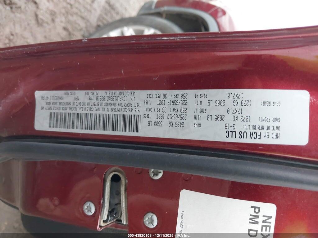 1C4PJMLB9KD182518 2019 JEEP CHEROKEE photo no. 9
