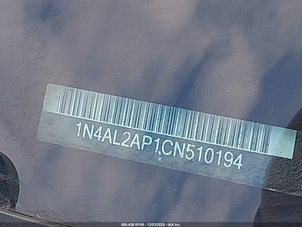 1N4AL2AP1CN510194 2012 NISSAN ALTIMA photo no. 9