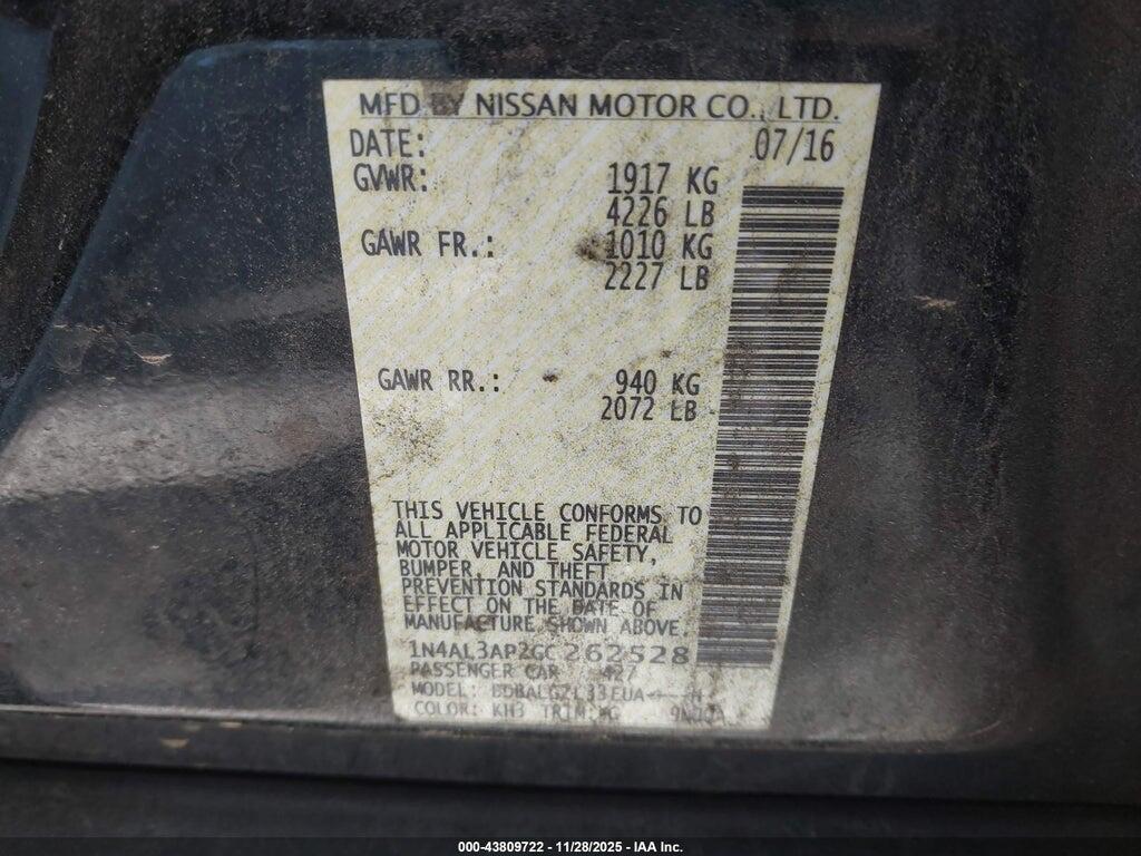 1N4AL3AP2GC262528 2016 NISSAN ALTIMA photo no. 9