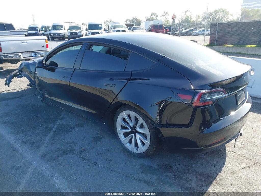 5YJ3E1EA4NF186754 2022 TESLA MODEL 3 photo no. 3