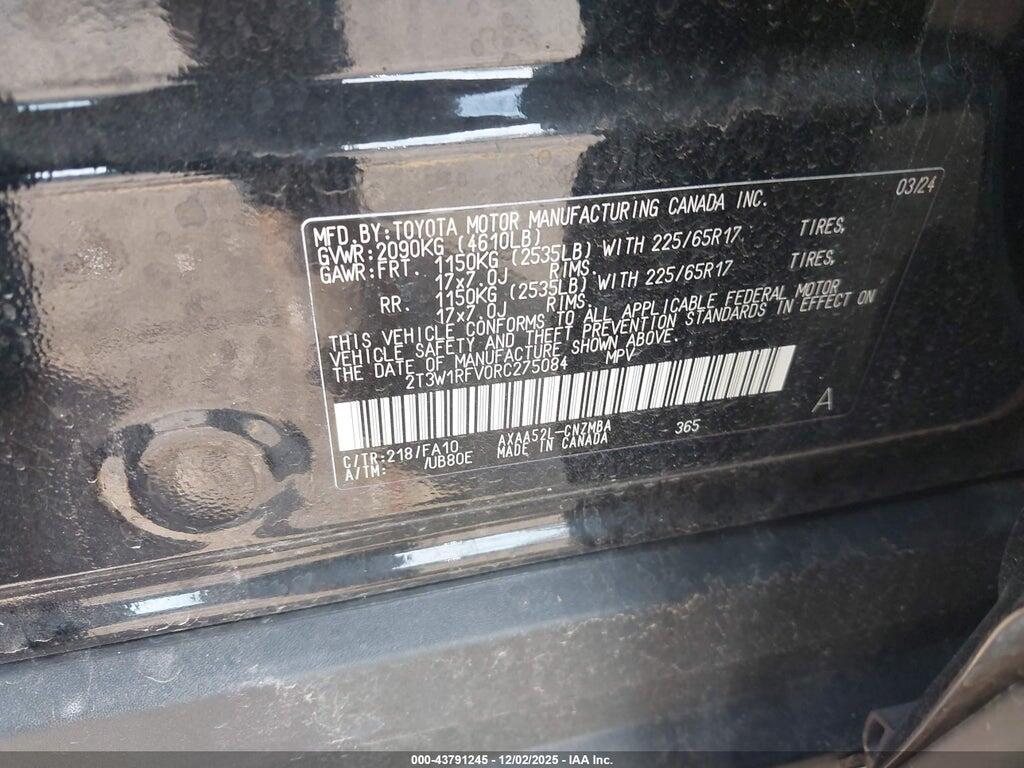 2T3W1RFV0RC275084 2024 TOYOTA RAV4 photo no. 9