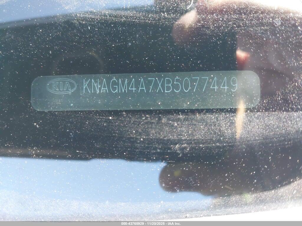 KNAGM4A7XB5077449 2011 KIA OPTIMA photo no. 12