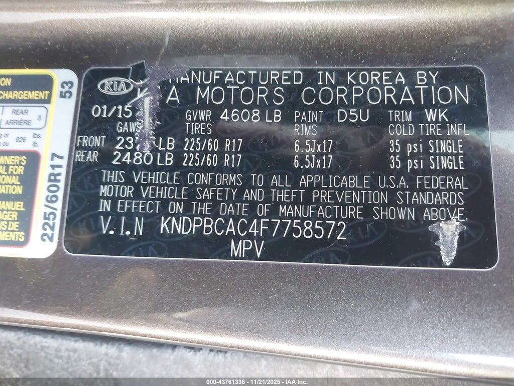 KNDPBCAC4F7758572 2015 KIA SPORTAGE photo no. 9