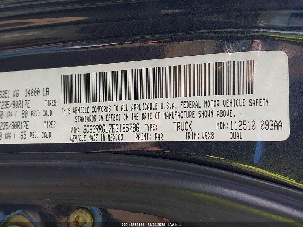 3C63RRGL7EG165786 2014 RAM 3500 photo no. 9