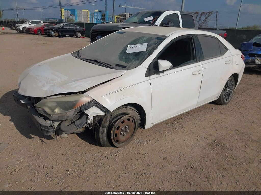 5YFBURHE4FP287102 2015 TOYOTA COROLLA photo no. 2
