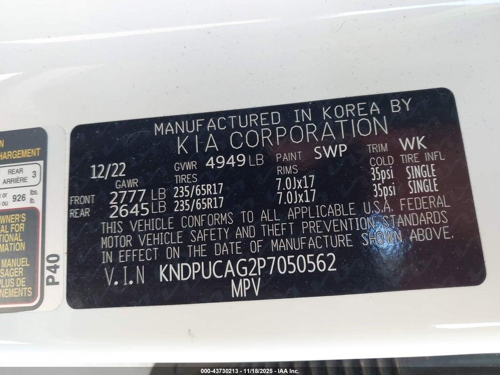 KNDPUCAG2P7050562 2023 KIA SPORTAGE HYBRID photo no. 9