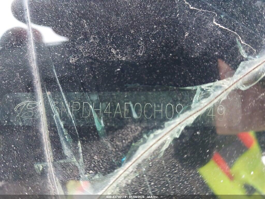 5NPDH4AE0CH093749 2012 HYUNDAI ELANTRA photo no. 9