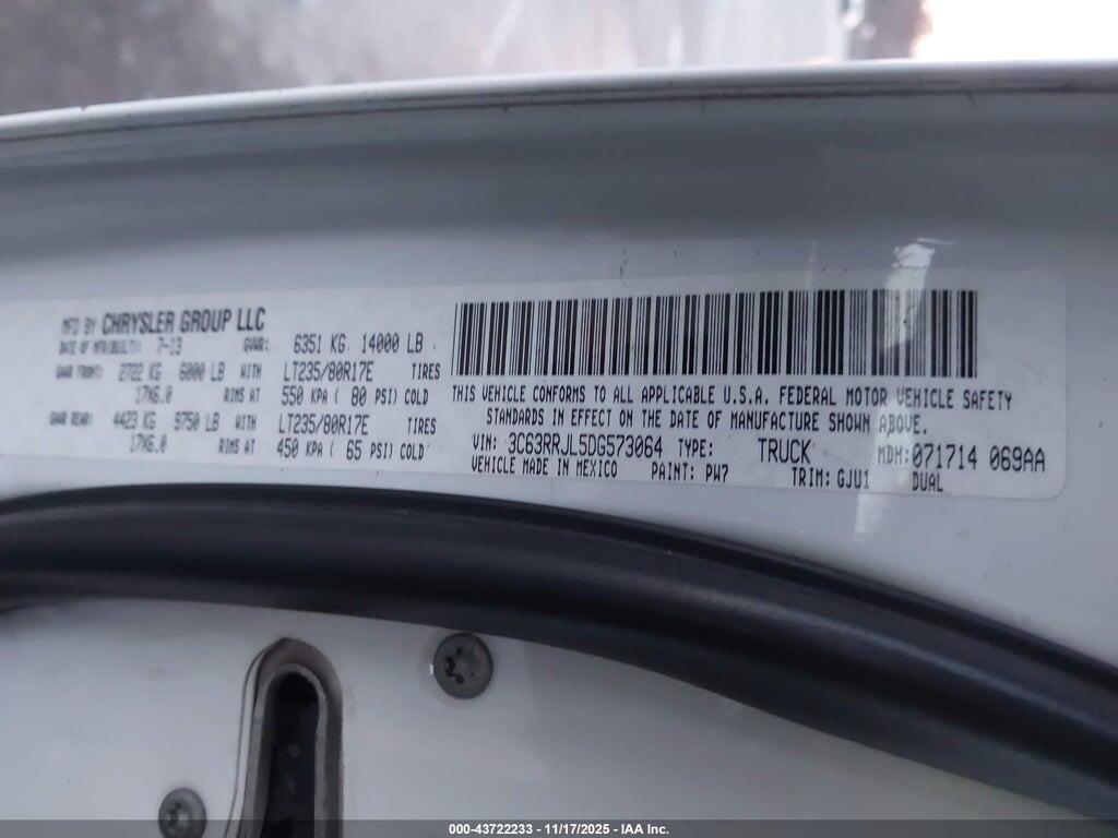 3C63RRJL5DG573064 2013 RAM 3500 photo no. 9