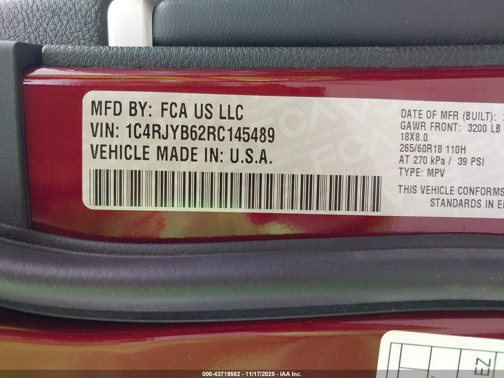 1C4RJYB62RC145489 2024 JEEP GRAND CHEROKEE 4XE photo no. 9