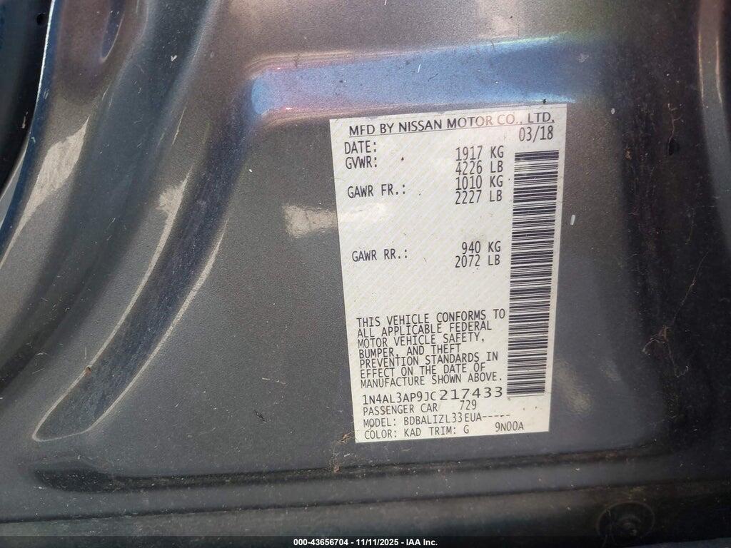 1N4AL3AP9JC217433 2018 NISSAN ALTIMA photo no. 9