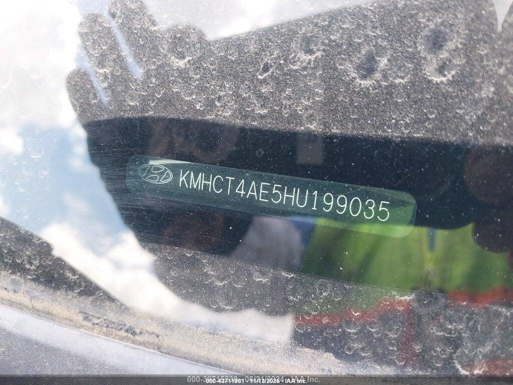 KMHCT4AE5HU199035 2017 HYUNDAI ACCENT photo no. 9