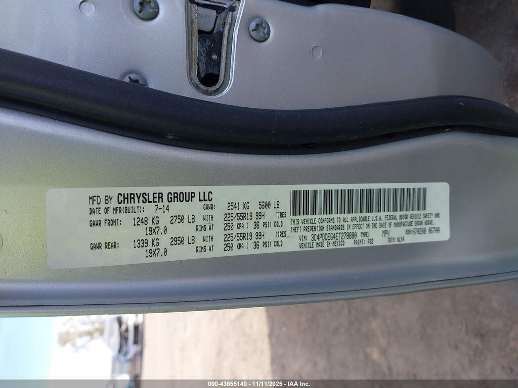 3C4PDDEG4ET278880 2014 DODGE JOURNEY photo no. 9