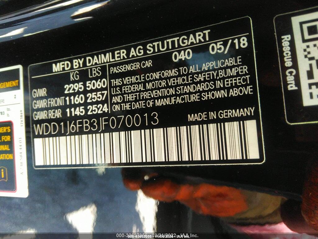 WDD1J6FB3JF070013 2018 MERCEDES-BENZ E 400 photo no. 9