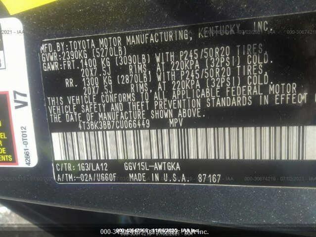 4T3BK3BB7CU066449 2012 TOYOTA VENZA photo no. 9