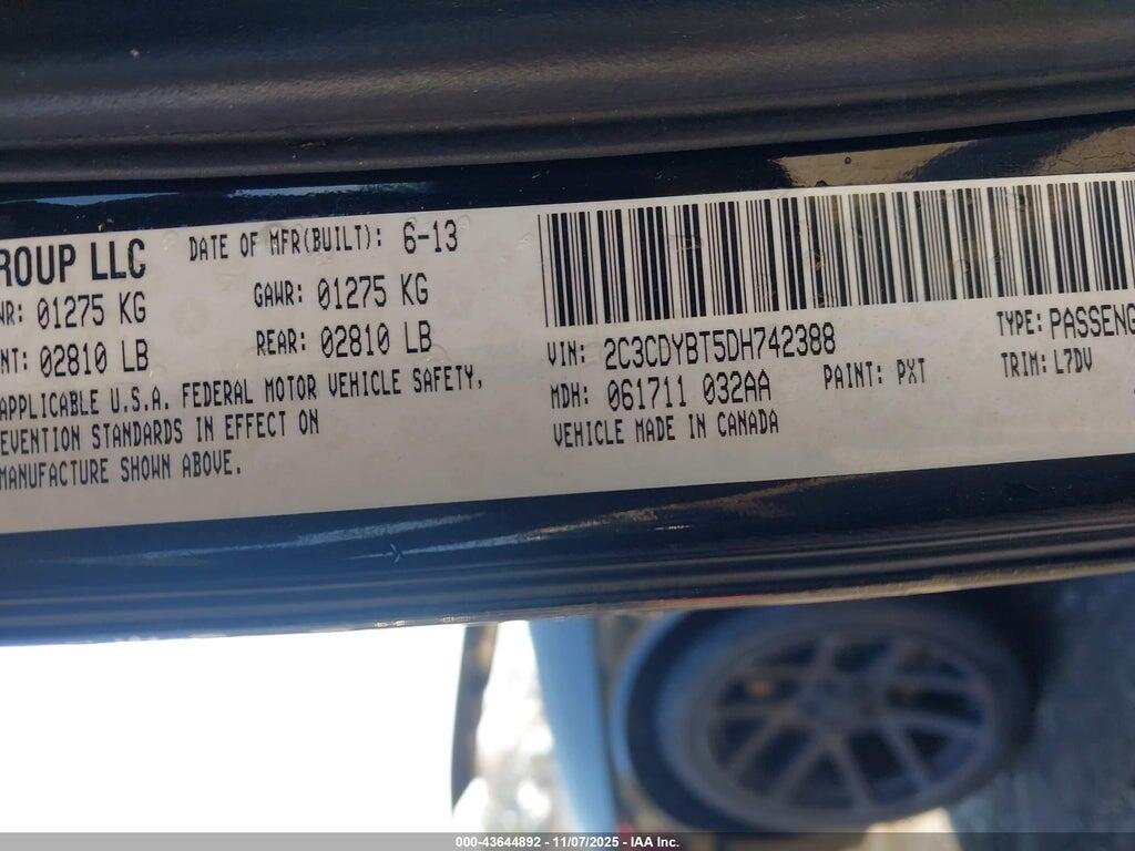 2C3CDYBT5DH742388 2013 DODGE CHALLENGER photo no. 9