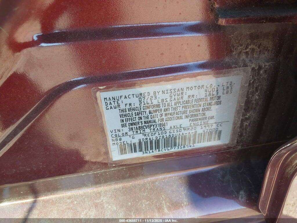 3N1AB8CV6PY318941 2023 NISSAN SENTRA photo no. 9