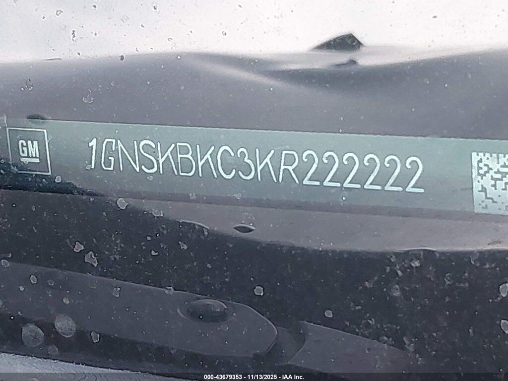 1GNSKBKC3KR222222 2019 CHEVROLET TAHOE photo no. 9
